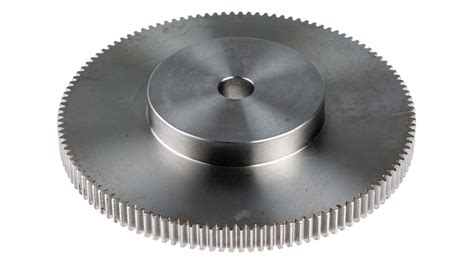 RS PRO Stainless Steel 120 Teeth Spur Gear, 1 Module, 12mm .